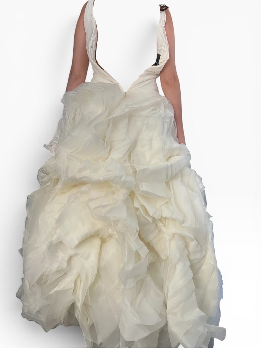 Vera Wang White Wedding Gown Vw351029 2012 Sz 8 - Picture 2 of 7
